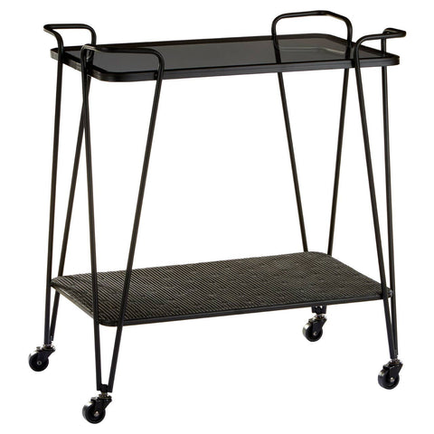 Modern Glass Serving Cart