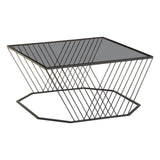 Grey Glass Coffee Table