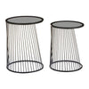 Sleek Nesting Glass Side Tables