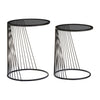Sleek Nesting Glass Side Tables