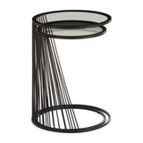 Sleek Nesting Glass Side Tables