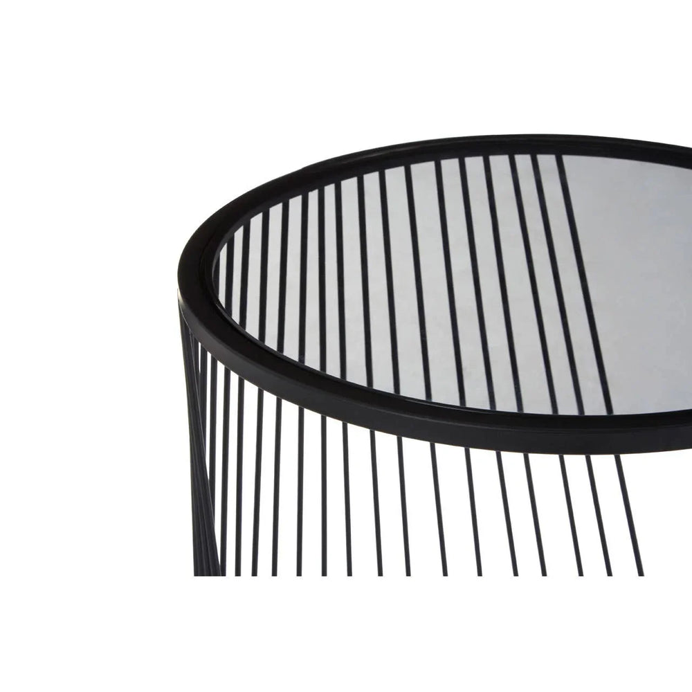 Sleek Nesting Glass Side Tables