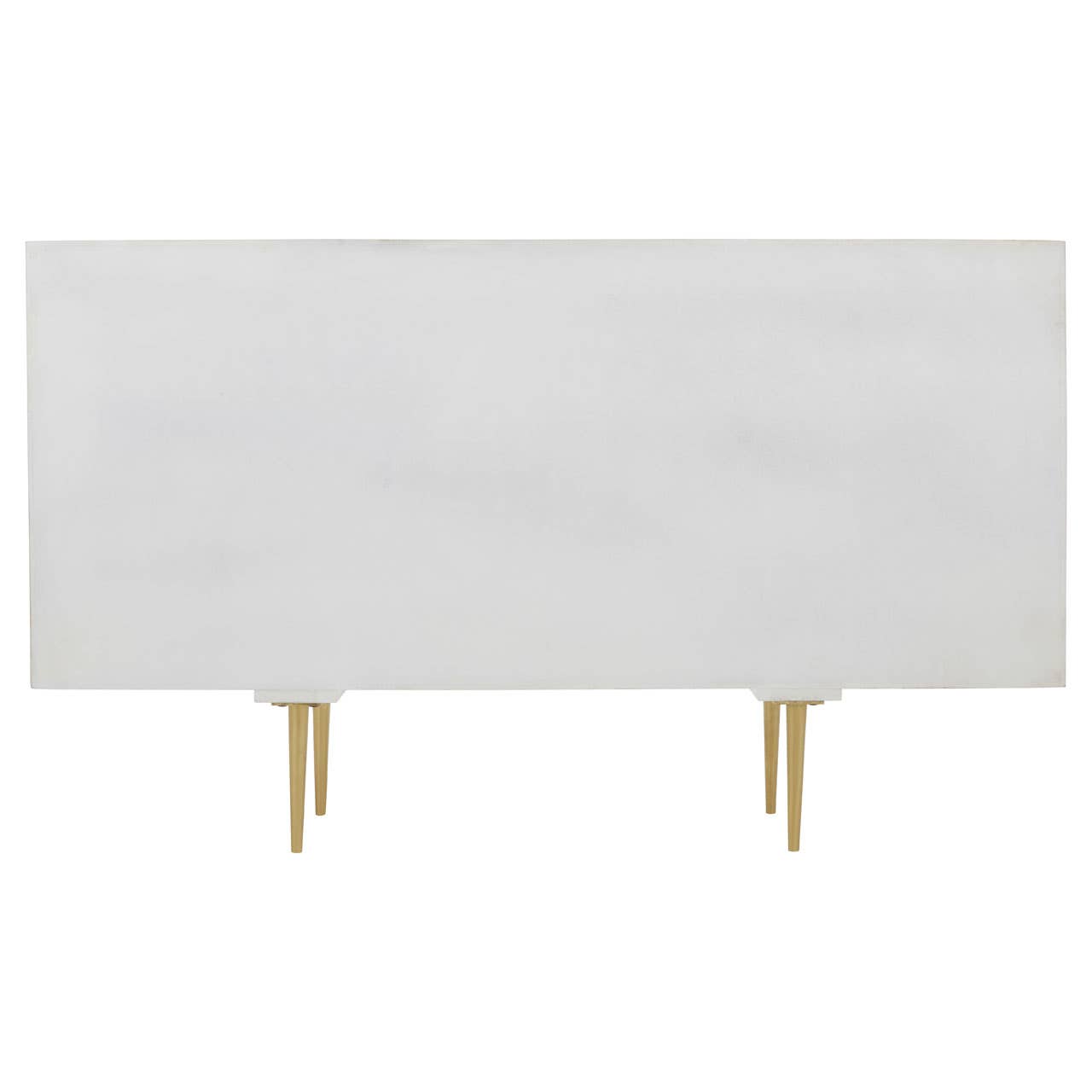 Golden Accent Mango Wood Sideboard with Unique Door Design