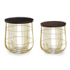 Brass & Mango Wood Tables