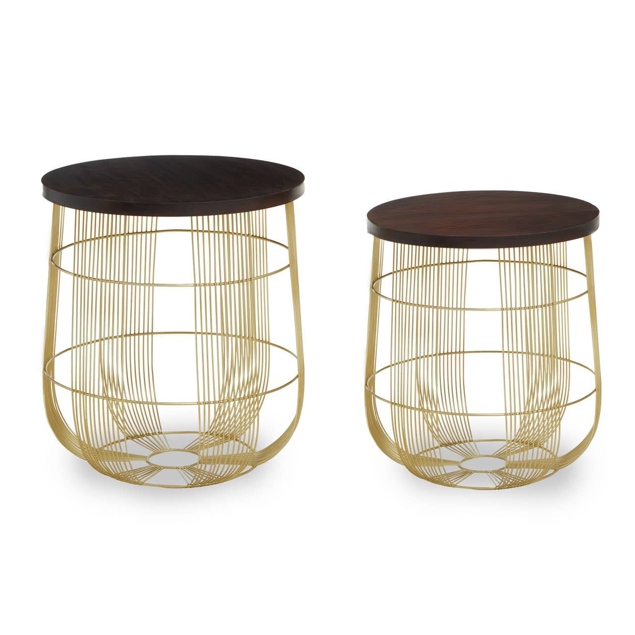 Brass & Mango Wood Tables