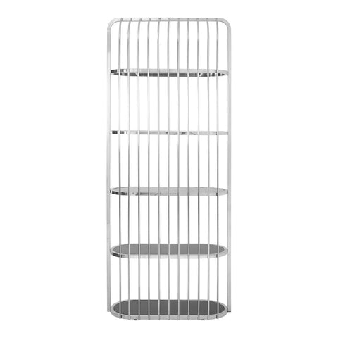 Silver Cage Bookshelf