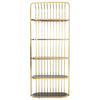 Luxe Gold Cage Bookshelf