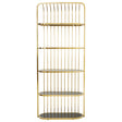 Luxe Gold Cage Bookshelf