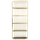 Luxe Gold Cage Bookshelf