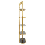 Luxe Gold Cage Bookshelf