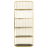 Luxe Gold Cage Bookshelf
