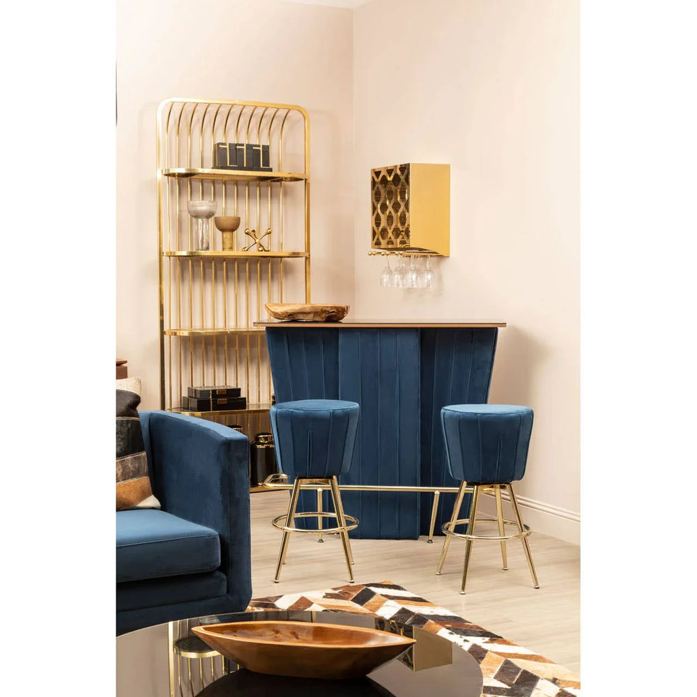 Luxe Gold Cage Bookshelf