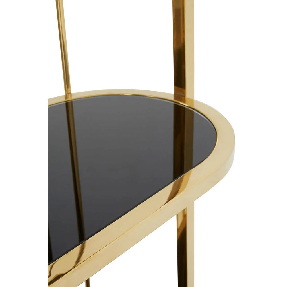 Luxe Gold Cage Bookshelf