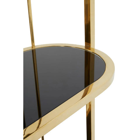 Luxe Gold Cage Bookshelf