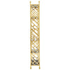 Golden Lattice Glass Bookshelf