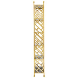 Golden Lattice Glass Bookshelf