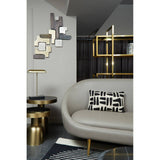Luxe Gold Glass Bookshelf