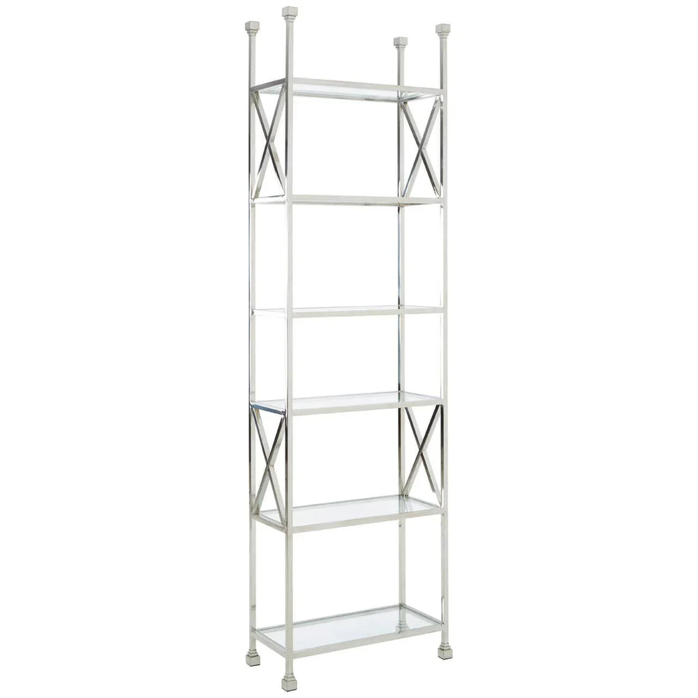 Silver Cross Glass Bookshelf