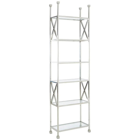 Silver Cross Glass Bookshelf