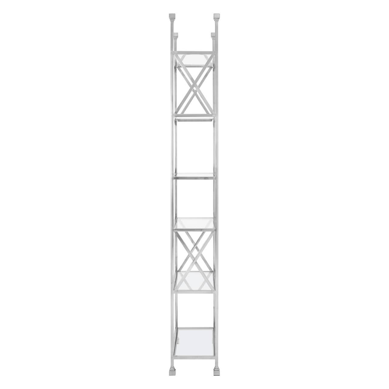 Silver Cross Glass Bookshelf