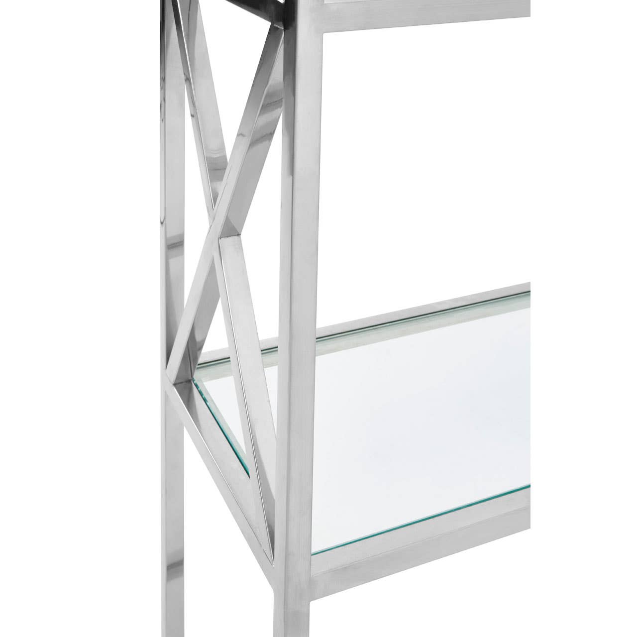 Silver Cross Glass Bookshelf