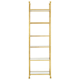 Golden Cross Glass Bookshelf