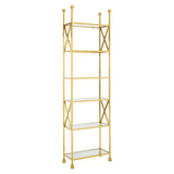 Golden Cross Glass Bookshelf