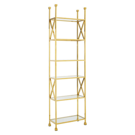 Golden Cross Glass Bookshelf