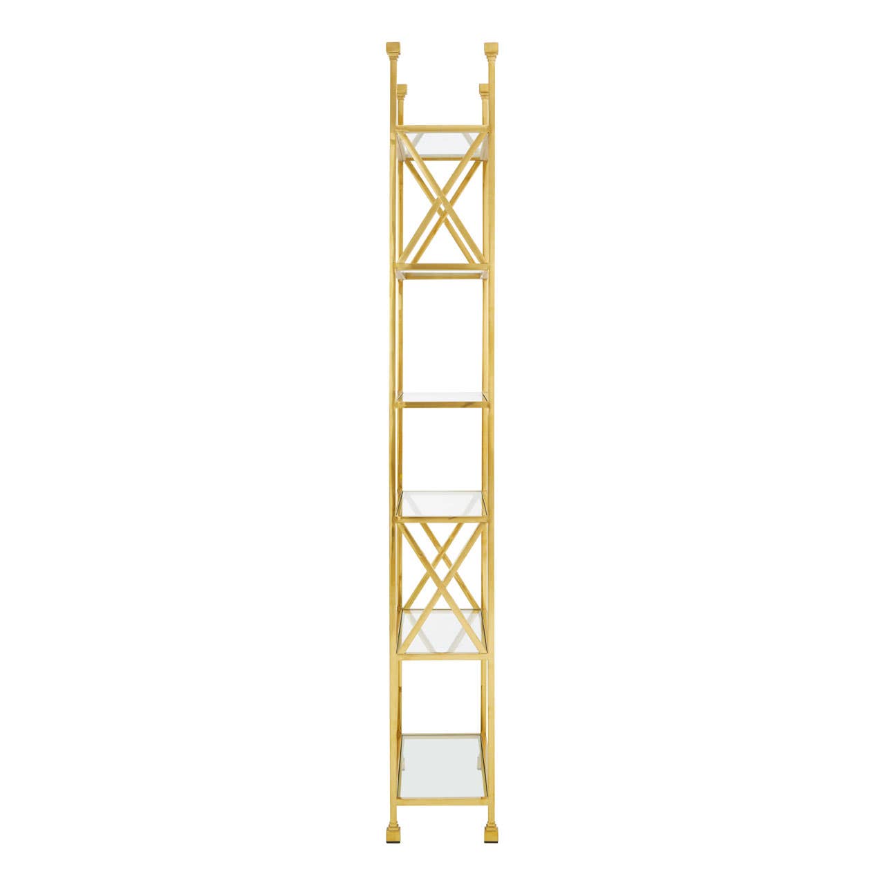 Golden Cross Glass Bookshelf