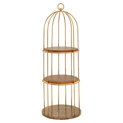 Rose Gold Birdcage Bookshelf