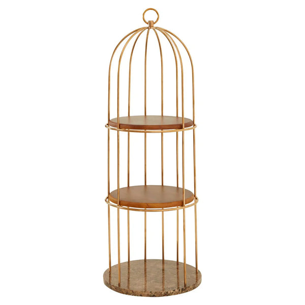 Rose Gold Birdcage Bookshelf