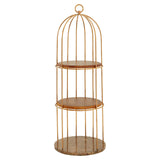 Rose Gold Birdcage Bookshelf