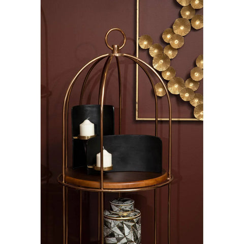 Rose Gold Birdcage Bookshelf