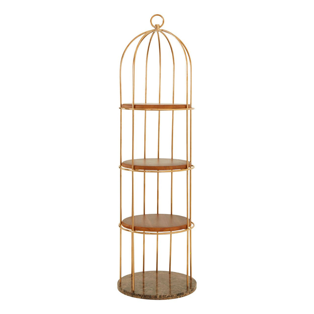 Rose Gold Birdcage Bookshelf