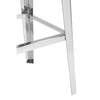 Luxe Velvet Silver Barstool