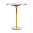 Leafy Glass Side Table