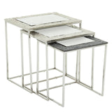 Antique Glass Nesting Tables