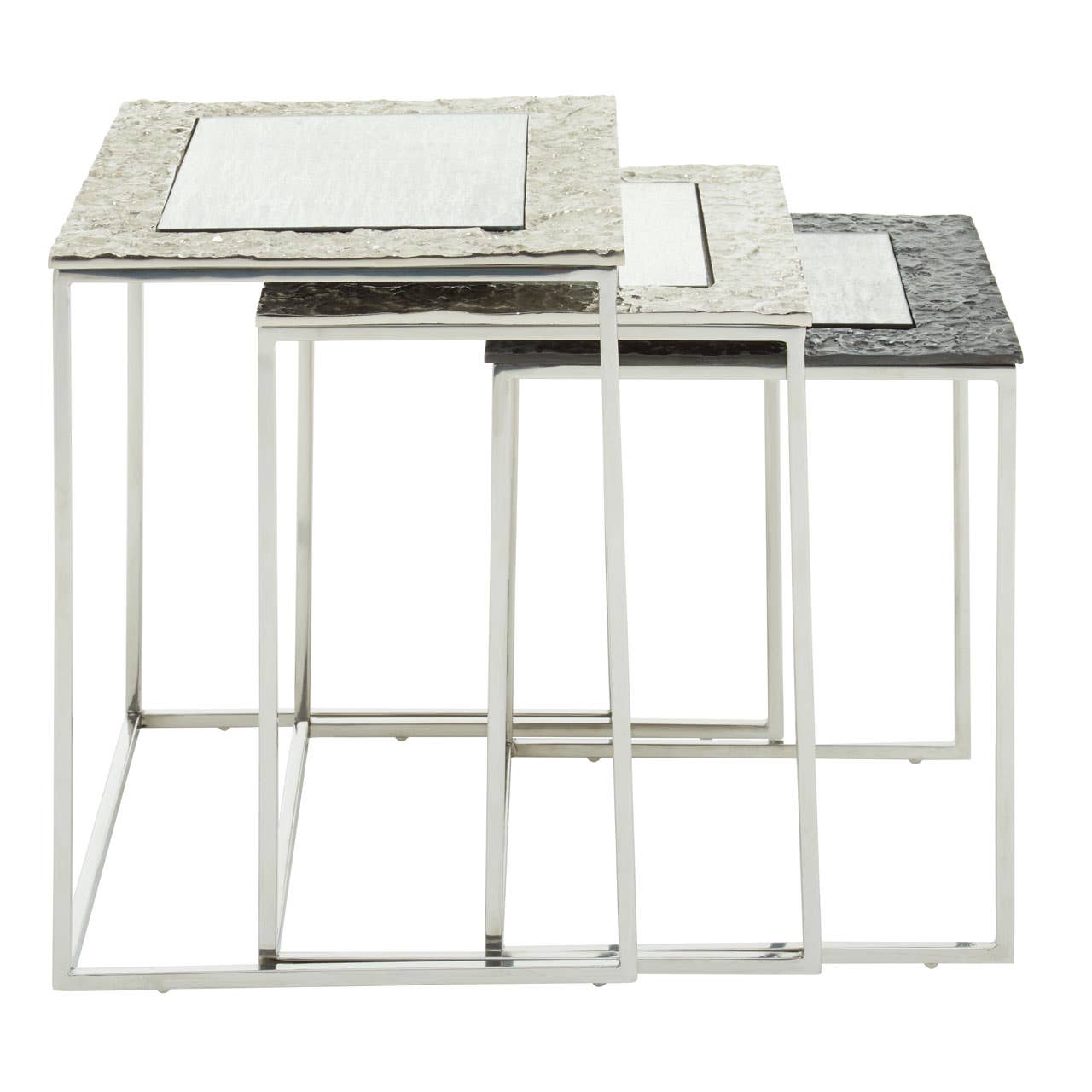 Antique Glass Nesting Tables