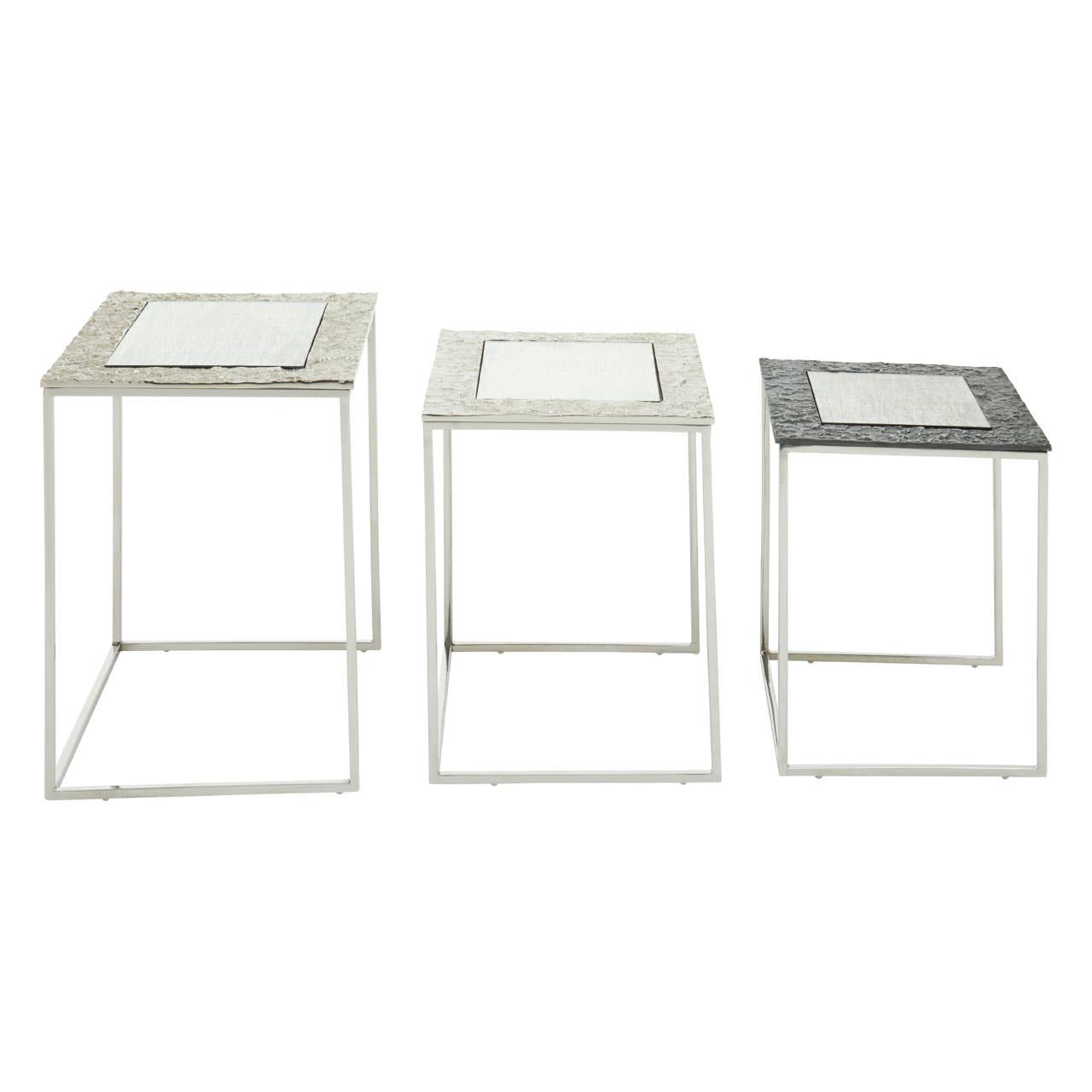 Antique Glass Nesting Tables