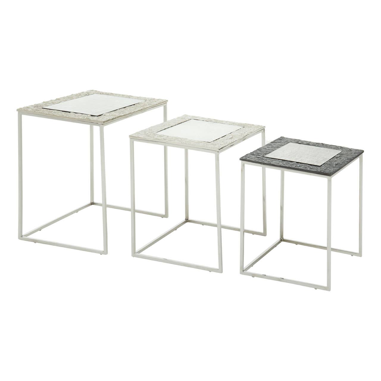 Antique Glass Nesting Tables