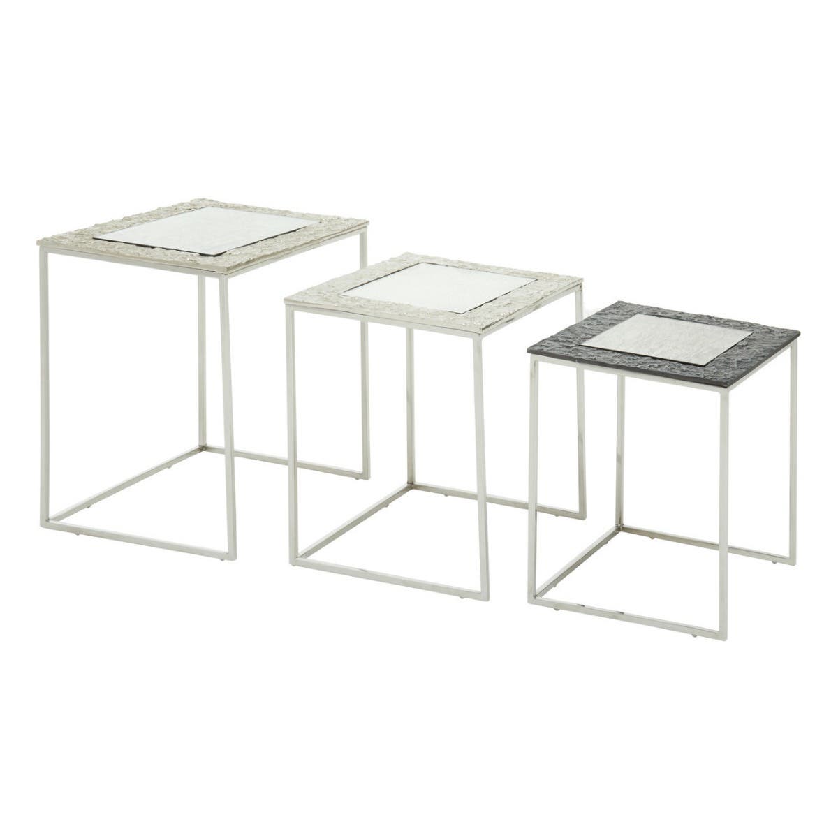 Antique Glass Nesting Tables