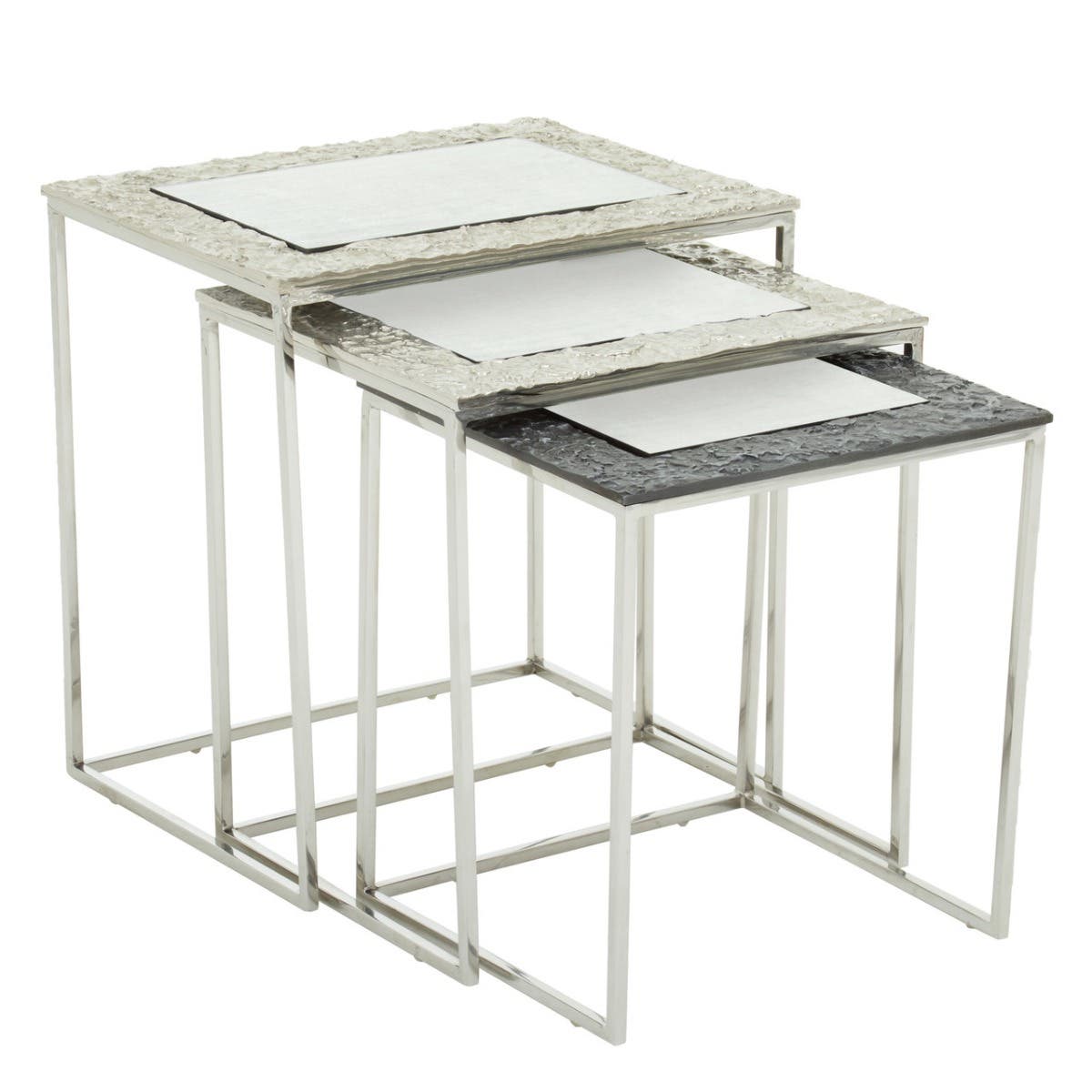 Antique Glass Nesting Tables