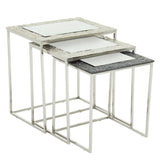 Antique Glass Nesting Tables