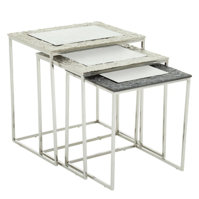 Antique Glass Nesting Tables