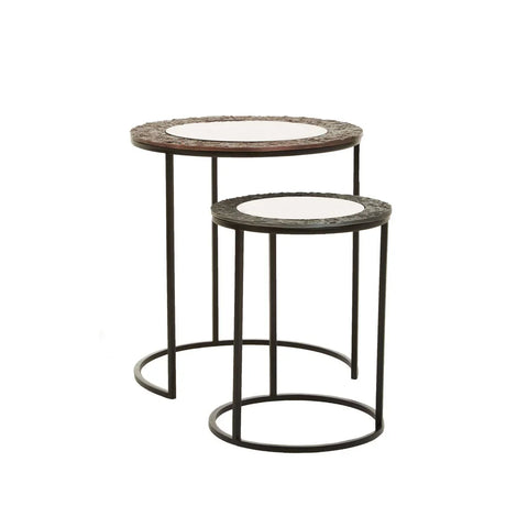 Antique Copper Nesting Tables