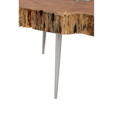 Rustic Acacia Log Coffee Table