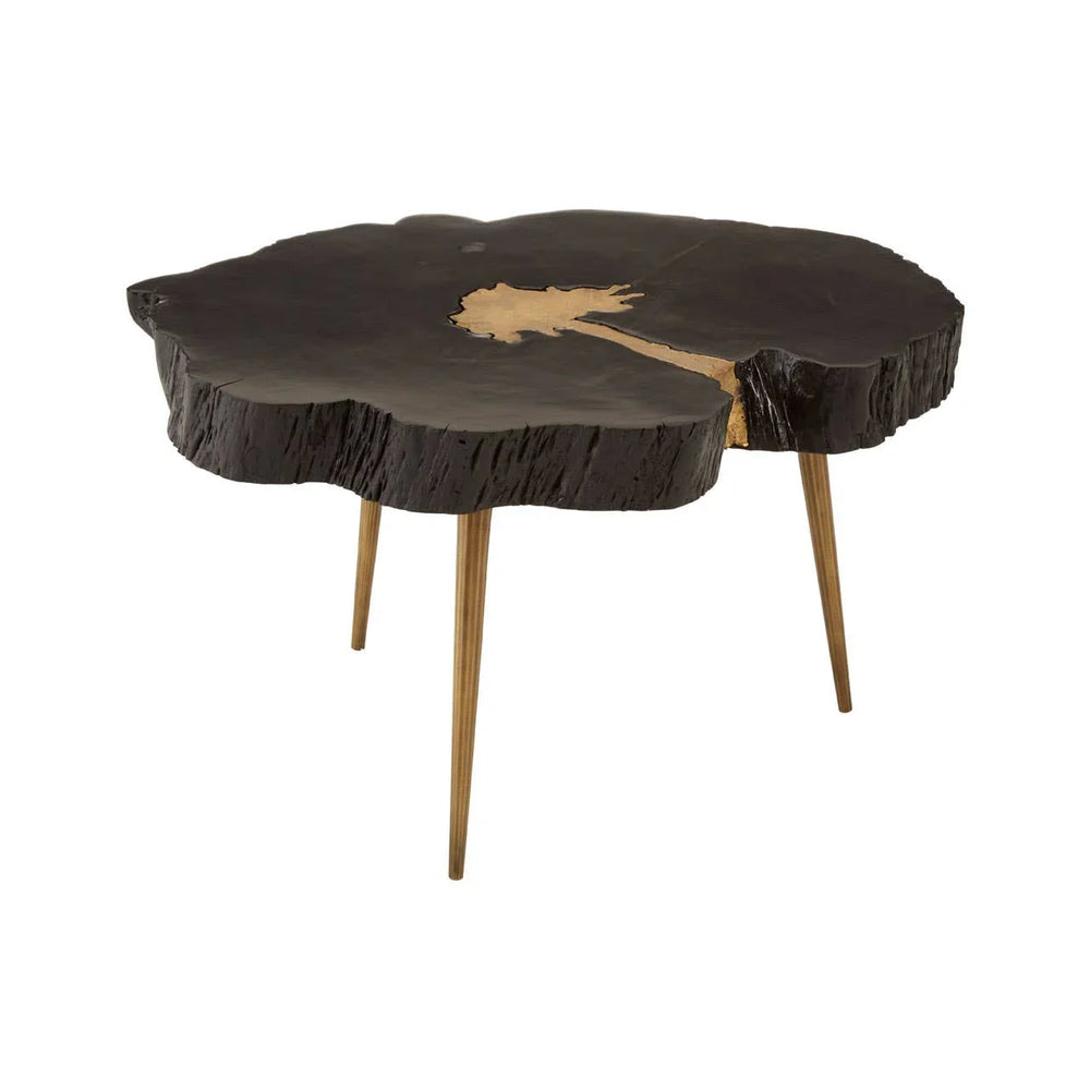 Black Acacia Gold Coffee Table