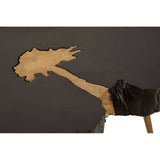 Black Acacia Gold Coffee Table
