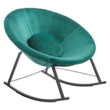 Velvet Green Rocking Chair