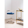 Luxe Blue Velvet Bar Stool